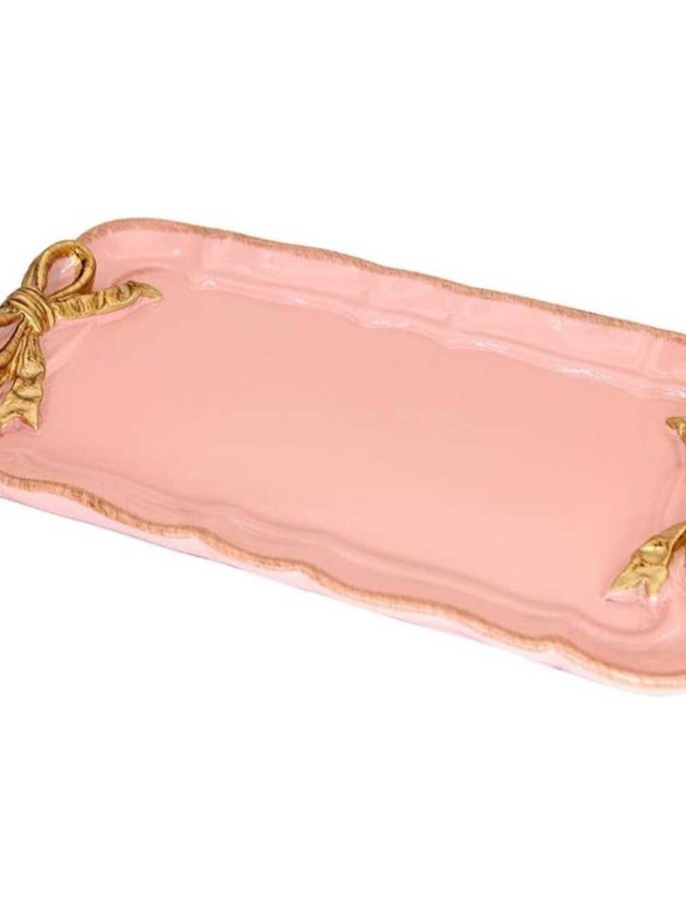 Bow Jewelry Tray, Coquette Trinket Dish, Vanity Decor